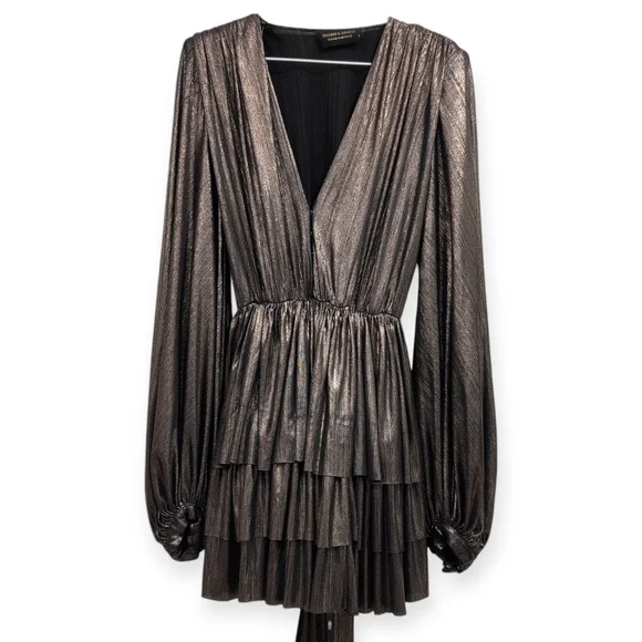 BRONX & BANCO Bellerose Metallic Mini Dress - Picture 6 of 15